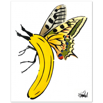 Schmetterling-Banane von Thomas Baumgärtel.